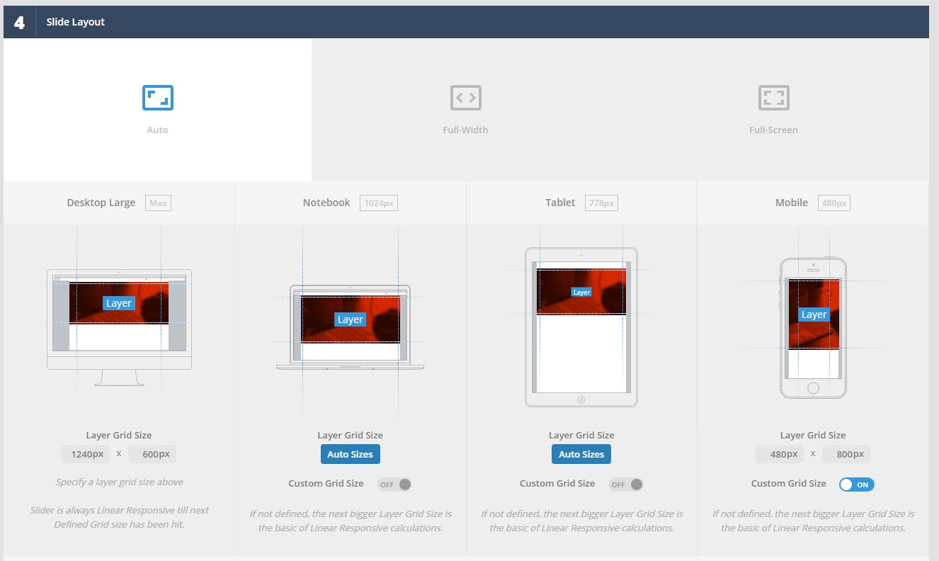 configuración optima para revolution slider