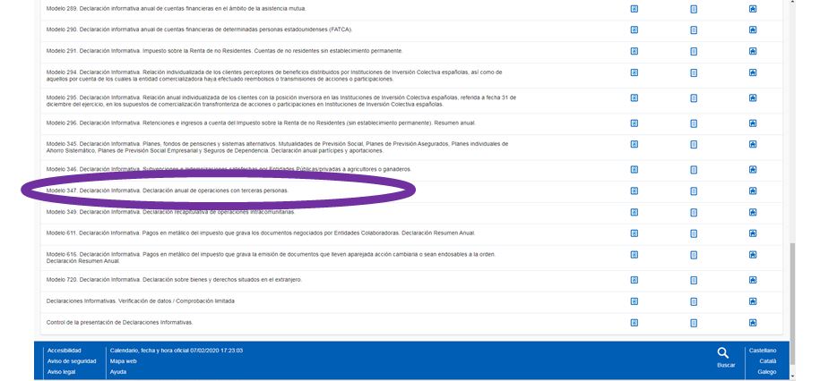 elegir el modelo 347
